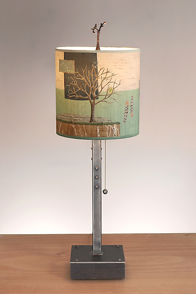 Wander in Field Steel Table Lamp by Janna Ugone (Mixed-Media Table Lamp) | Artful Home