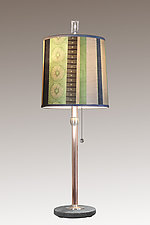 Serape Copper Table Lamp by Janna Ugone (Mixed-Media Table Lamp)