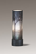 Twilight Luminaire Table Lamp by Janna Ugone (Mixed-Media Table Lamp)
