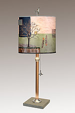 Wander Medium Copper Table Lamp by Janna Ugone (Mixed-Media Table Lamp)