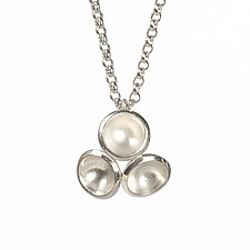 Pearl Acacia Cluster Pendant by Emily Hunziker Phillips (Silver Necklace)