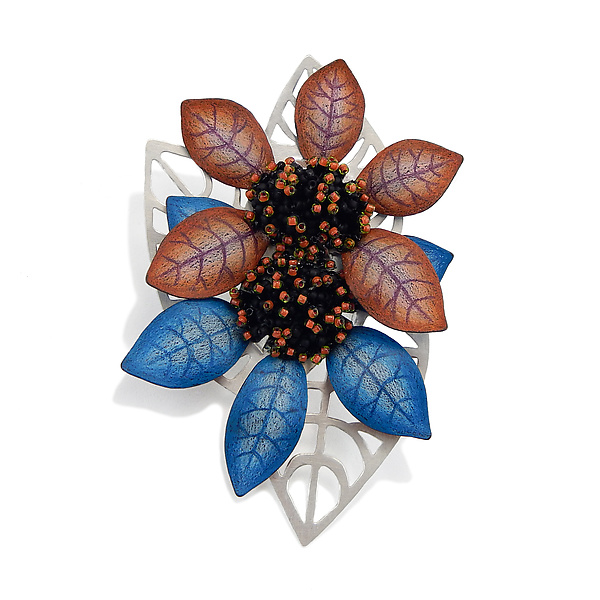 Two Blooms Brooch