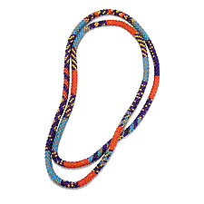 Color Singing Rope Necklace by Kathryn Bowman (Beaded Necklace)