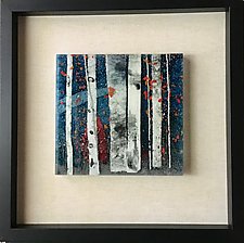 Look Beyond the Trees I by Leslie W. Friedman (Art Glass Wall Sculpture)