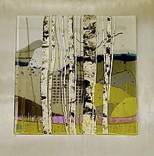 Tranquility of Nature I by Leslie W. Friedman (Art Glass Wall Sculpture)