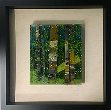 Enchantment of Nature I by Leslie W. Friedman (Art Glass Wall Sculpture)