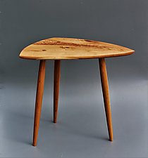 Teardrop Table by Tracy Fiegl (Wood Side Table)