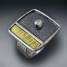 Ancient Patterns Ring by Patricia McCleery (Gold, Silver & Stone Ring)