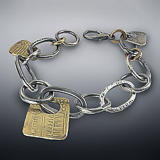 Treasure Bracelet in Silver and Bronze by Patricia McCleery (Silver Bracelet)