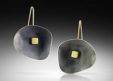 Modern Cloud Earrings by Amerinda Alpern (Gold & Silver Earrings)