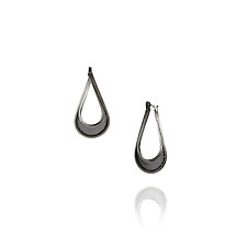 Drip Hoops by Caitie Sellers (Silver & Copper Earrings)
