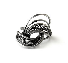 Bypass Ring by Caitie Sellers (Silver & Copper Ring)