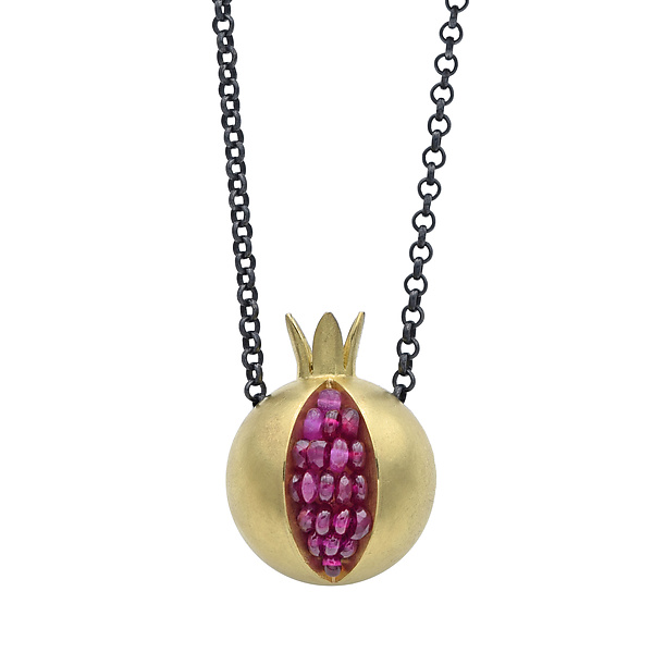 Pomegranate Gold Necklace