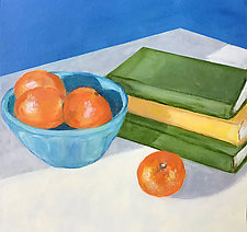 Three Books with Oranges by B. St. Marie Nelson (Oil Painting)