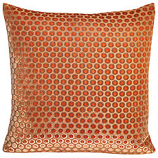 Small Dots Velvet Pillow by Kevin O'Brien (Silk Velvet Pillow)