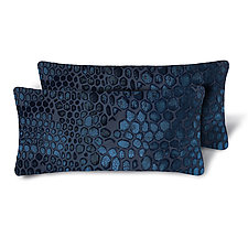 Set of Two Snakeskin Mini Velvet Pillows by Kevin O'Brien (Silk Velvet Pillow)