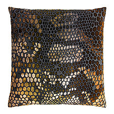 Small Snakeskin Velvet Pillow by Kevin O'Brien (Silk Velvet Pillow)