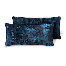 Set of Two Brushstroke Mini Velvet Pillows by Kevin O'Brien (Silk Velvet Pillow)