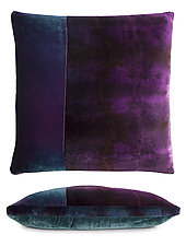 Colorblock Velvet Pillow by Kevin O'Brien (Silk Velvet Pillow)