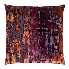 Large Brushstroke Velvet Pillow by Kevin O'Brien (Silk Velvet Pillow)