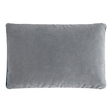 Mohair Lumbar Pillow with Velvet Tuxedo Stripe by Kevin O'Brien (Mohair & Velvet Pillow)