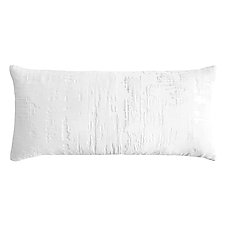 Brushstroke Velvet Long Lumbar Pillow by Kevin O'Brien (Silk Velvet Pillow)
