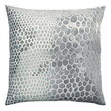 Large Snakeskin Velvet Pillow by Kevin O'Brien (Silk Velvet Pillow)