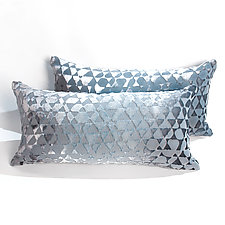 Set of Two Triangles Velvet Mini Pillows by Kevin O'Brien (Silk Velvet Pillow)