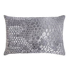Snakeskin Velvet Lumbar Pillow by Kevin O'Brien (Silk Velvet Pillow)