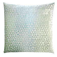 Large Triangles Velvet Pillow by Kevin O'Brien (Silk Velvet Pillow)