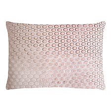 Dots Velvet Lumbar Pillow by Kevin O'Brien (Silk Velvet Pillow)
