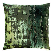 Medium Brushstroke Velvet Pillow by Kevin O'Brien (Silk Velvet Pillow)