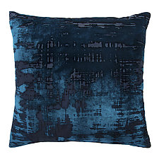 Small Brushstroke Velvet Pillow by Kevin O'Brien (Silk Velvet Pillow)