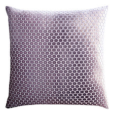 Medium Dots Velvet Pillow by Kevin O'Brien (Silk Velvet Pillow)