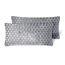 Set of Two Dots Mini Velvet Pillows by Kevin O'Brien (Silk Velvet Pillow)