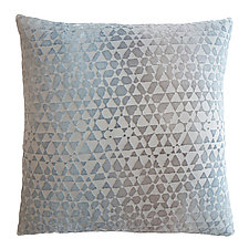Large Triangles Velvet Pillow by Kevin O'Brien (Silk Velvet Pillow)