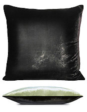 Set of Two Two-Tone Ombre Velvet Pillows by Kevin O'Brien (Silk Velvet Pillow)