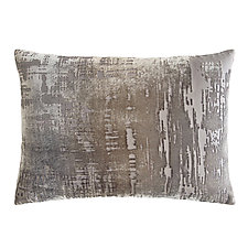 Brushstroke Velvet Lumbar Pillow by Kevin O'Brien (Silk Velvet Pillow)