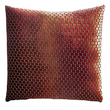 Small Dots Velvet Pillow by Kevin O'Brien (Silk Velvet Pillow)