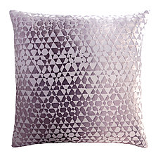 Medium Triangles Velvet Pillow by Kevin O'Brien (Silk Velvet Pillow)