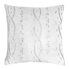 Cable Knit Velvet Pillow by Kevin O'Brien (Silk Velvet Pillow)