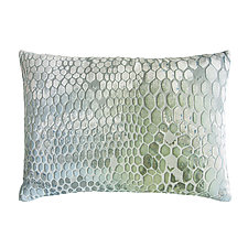 Snakeskin Velvet Lumbar Pillow by Kevin O'Brien (Silk Velvet Pillow)