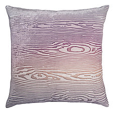 Large Woodgrain Velvet Pillow by Kevin O'Brien (Silk Velvet Pillow)