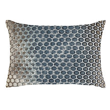 Dots Velvet Lumbar Pillow by Kevin O'Brien (Silk Velvet Pillow)