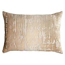 Brushstroke Velvet Lumbar Pillow by Kevin O'Brien (Silk Velvet Pillow)