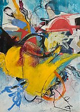 Yellow Volume by Theresa Vandenberg Donche (Mixed-Media Painting)