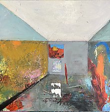 Rooms-Reflecting Upon by Theresa Vandenberg Donche (Mixed-Media Painting)
