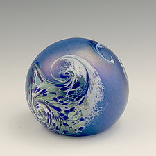 Ocean Wave Paperweight by Orient & Flume Art Glass (Art Glass Paperweight)