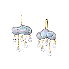 Monsoon Earrings by Rachel Quinn (Gold, Pearl & Stone Earrings)