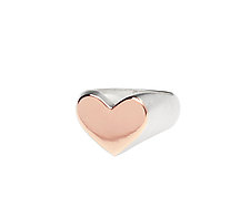 Heart Signet Ring by Rachel Quinn (Gold & Silver Ring)